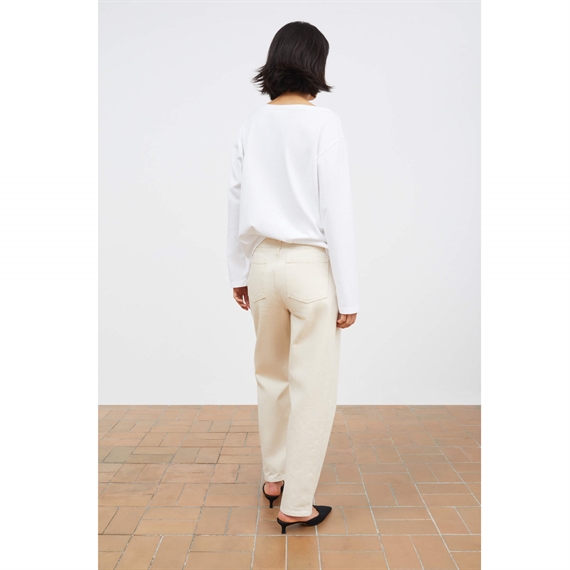 Skall Studio Allison Cropped Jeans, Ecru